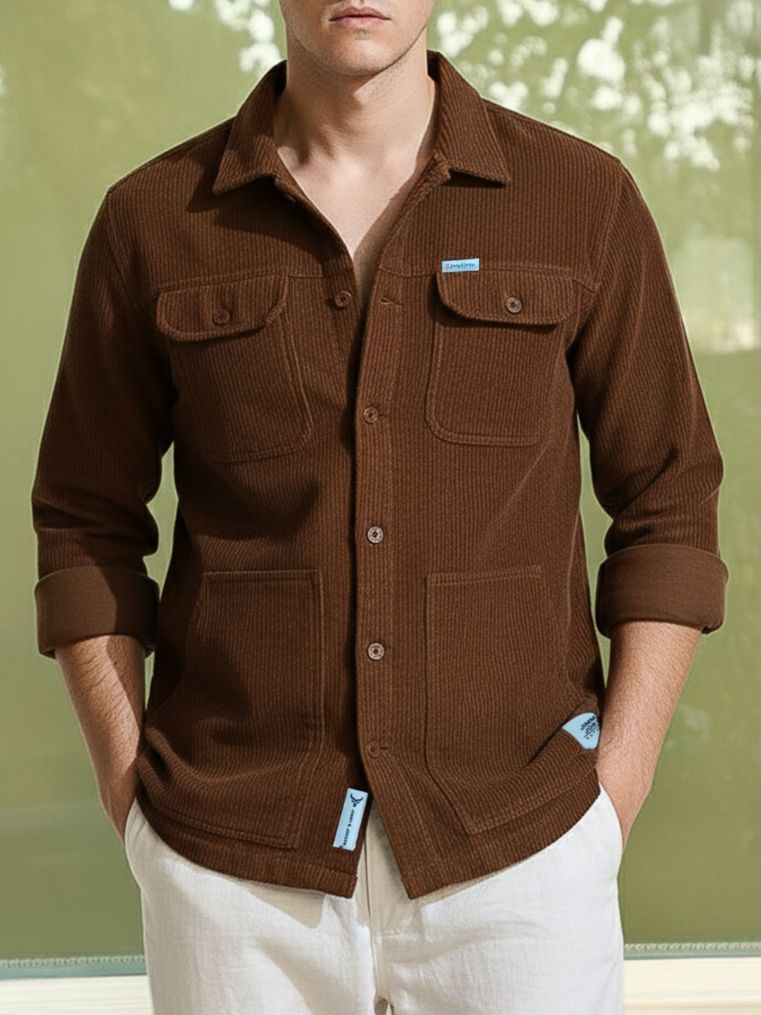 Earthcore Textured Brown Shacket