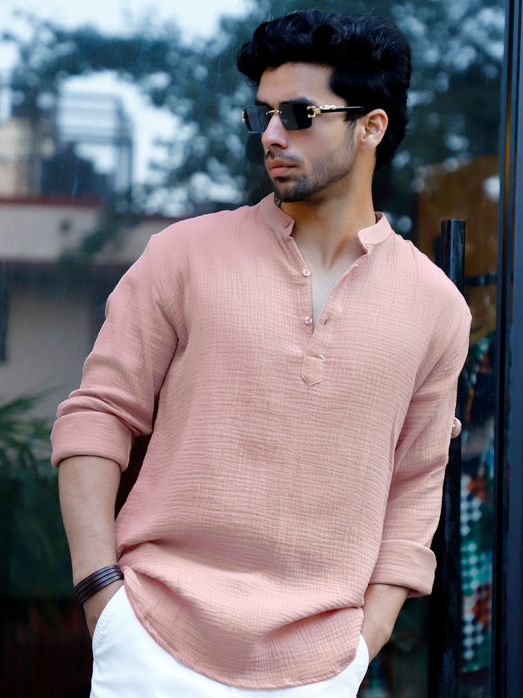 Amber Royale Light Pink Kurta