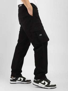 Burner Plus size Black Cotton Cargo