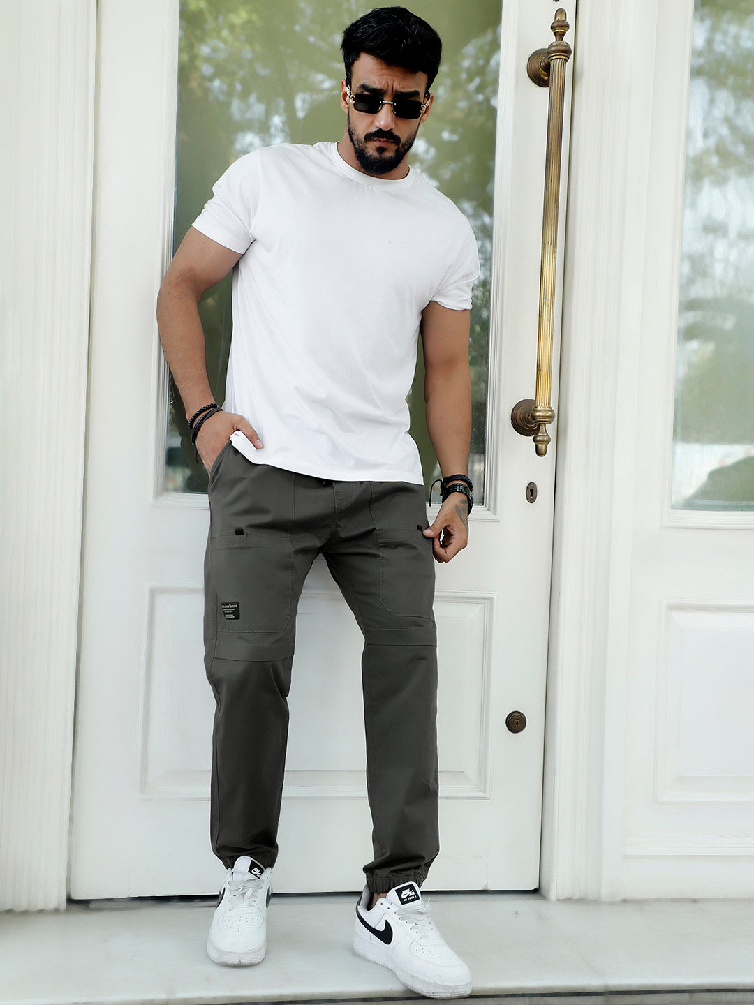 Terran Charcoal  Grey Cotton Cargo