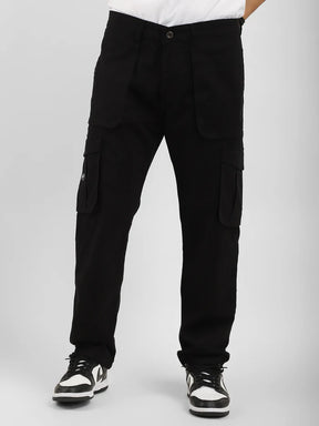 Burner Plus size Black Cotton Cargo