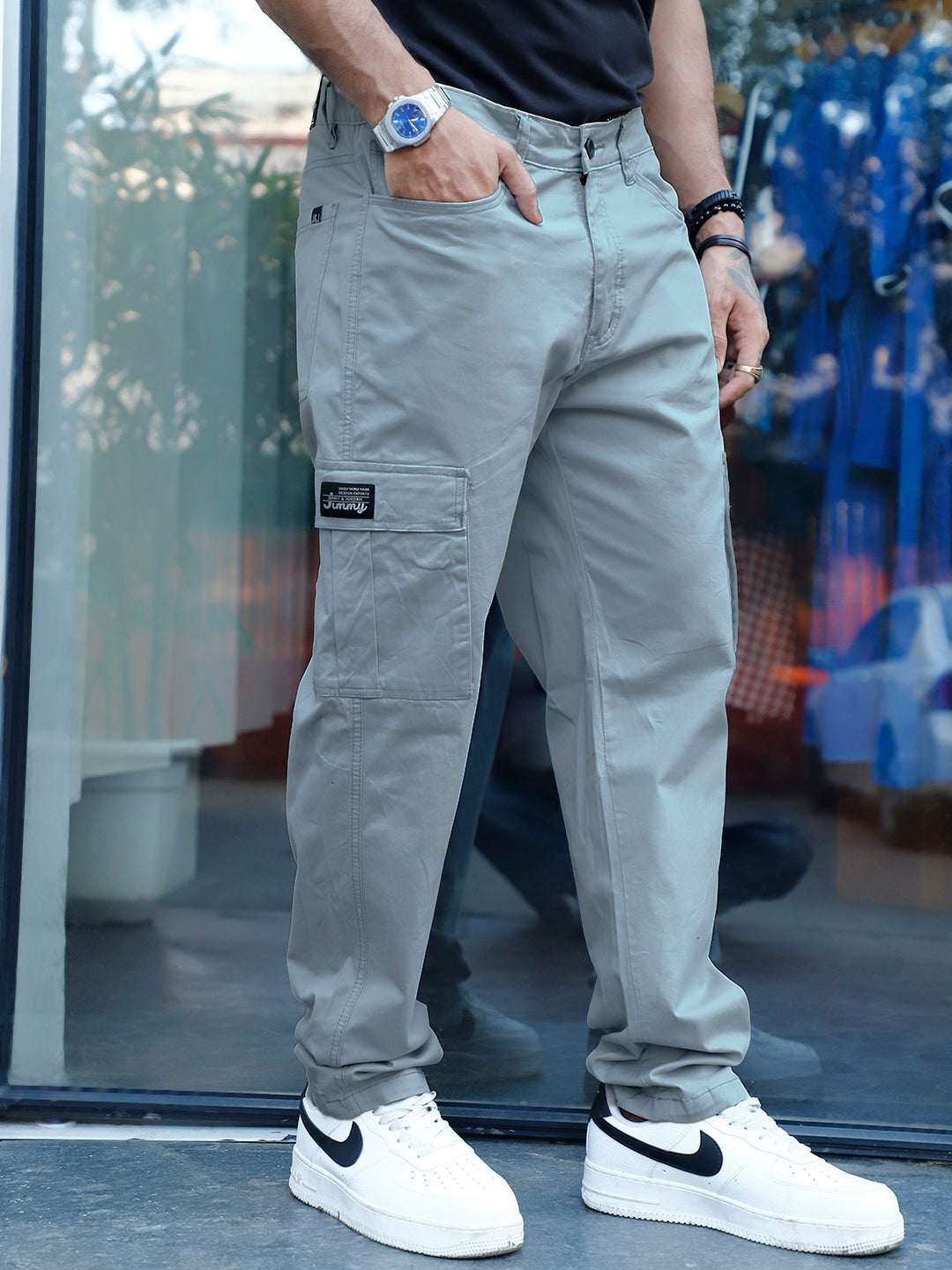 Loom Sidewalk Grey Cotton Cargo