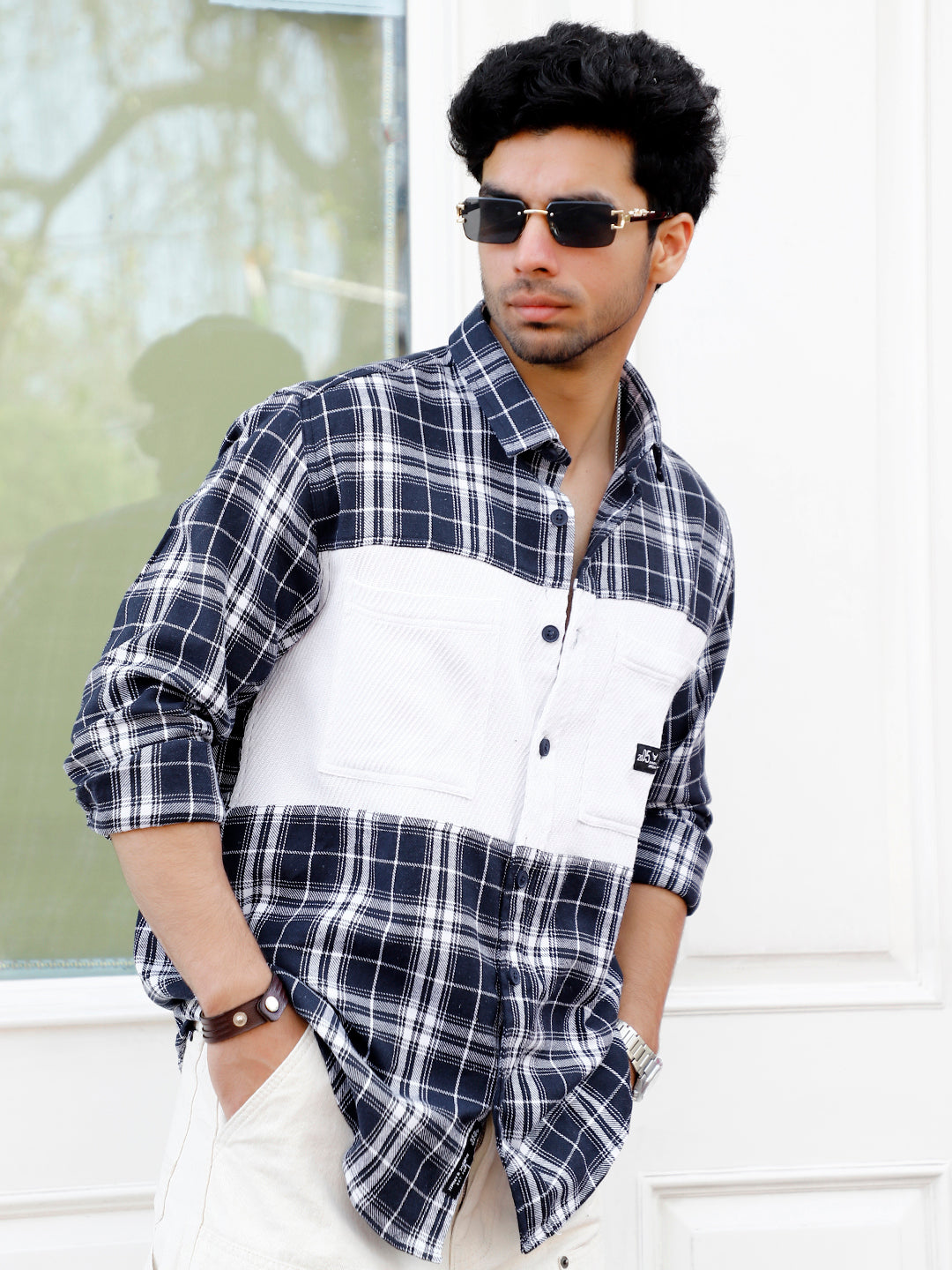 Thunderbird Spruce Blue Check Full Shirt