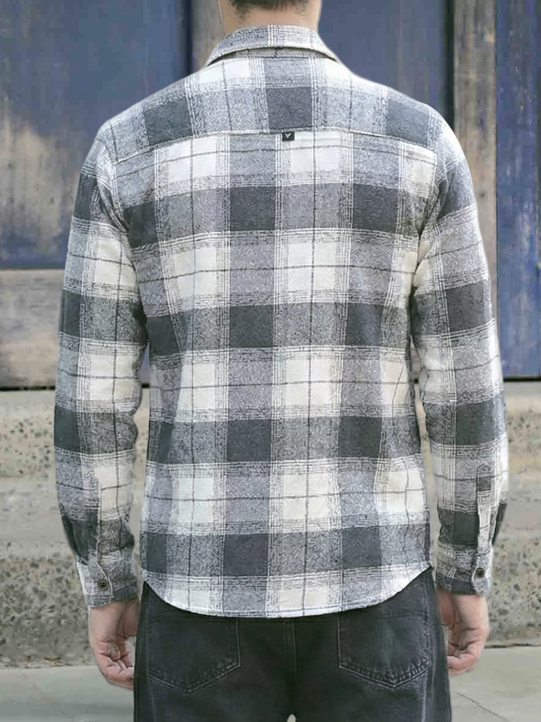 Daytona Dark Grey Check Full Sleeve Shirt