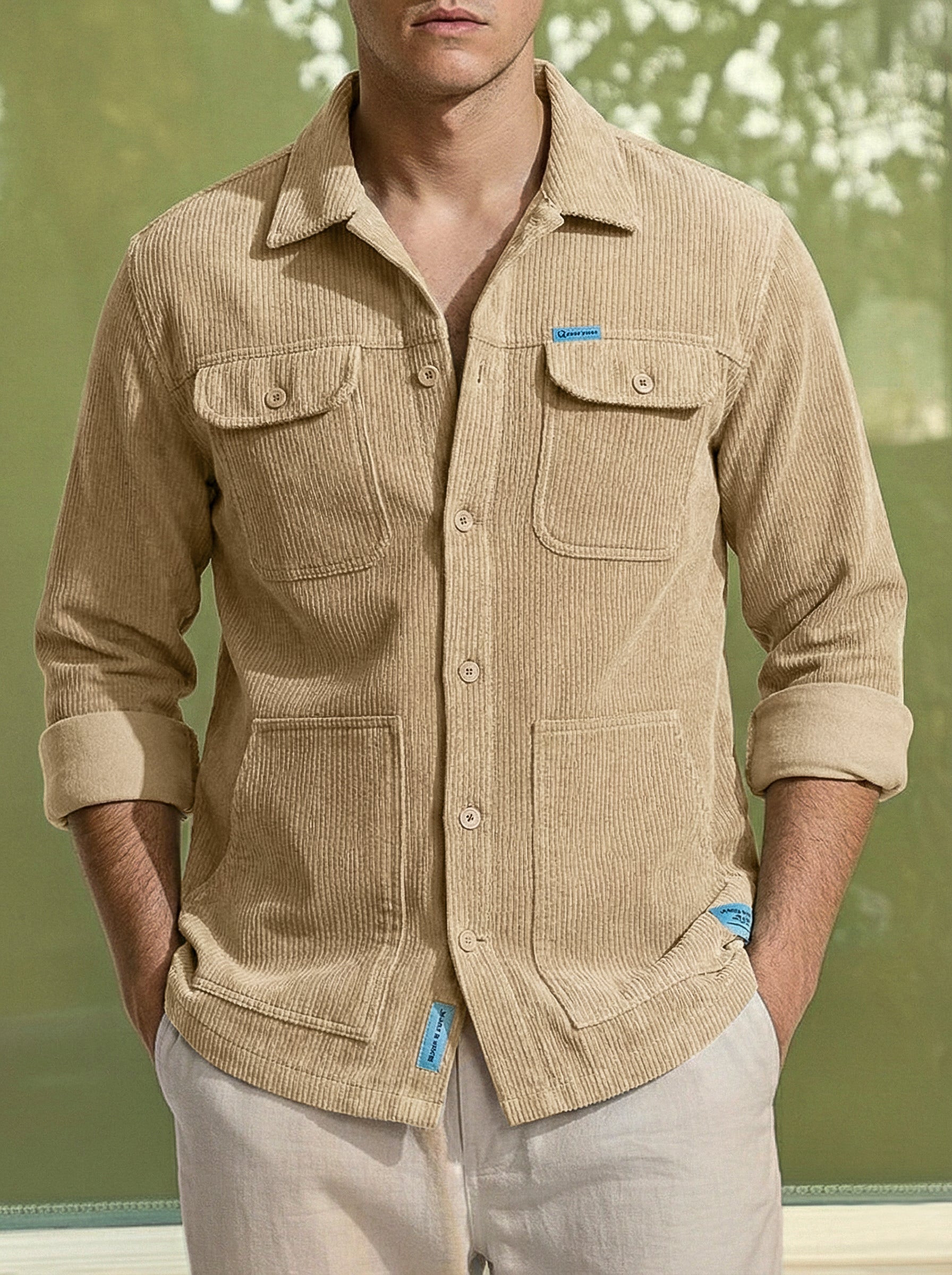 Earthcore Textured Beige Shacket