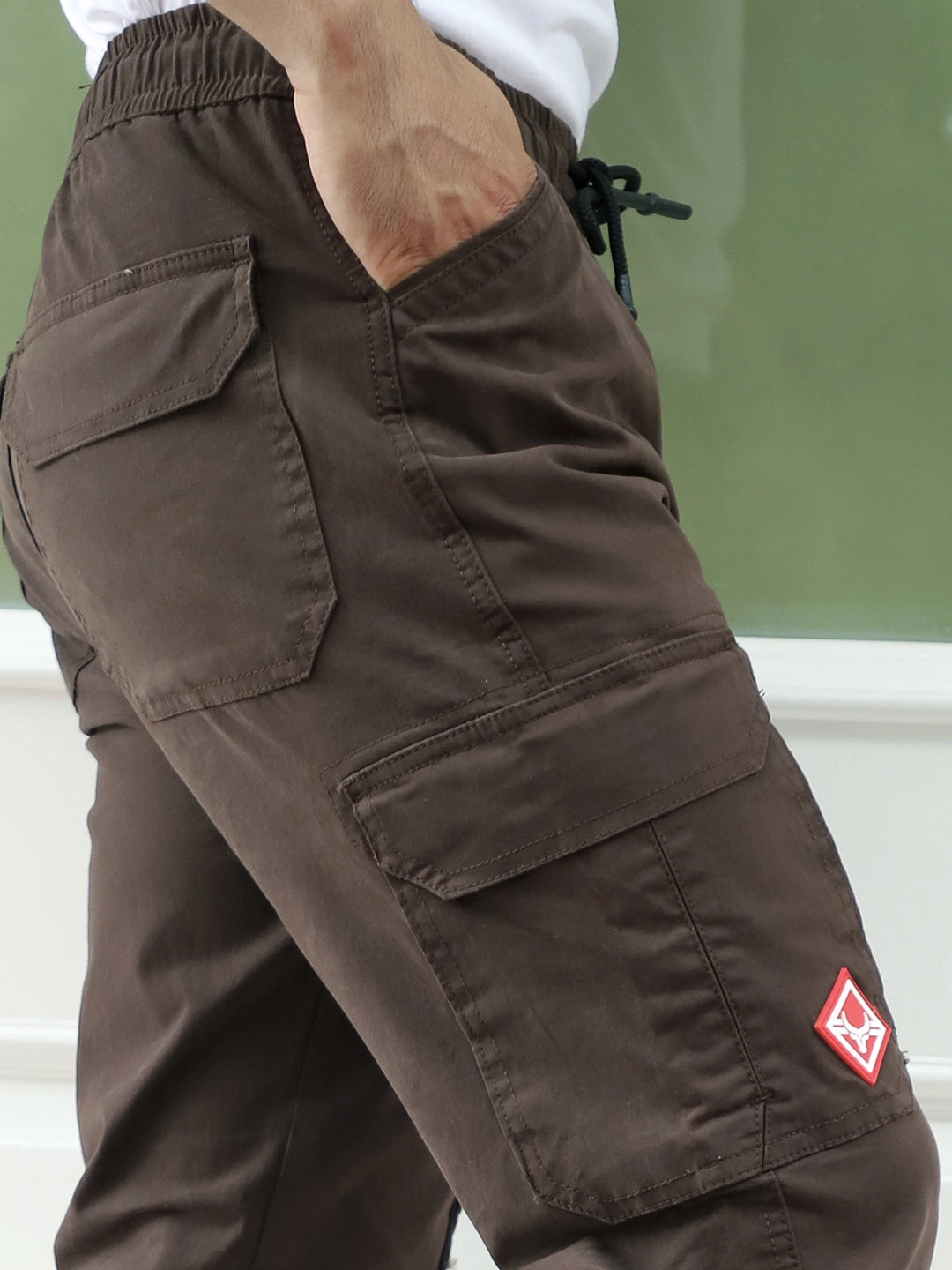 Loaded Luck Dark Brown Cotton Cargo