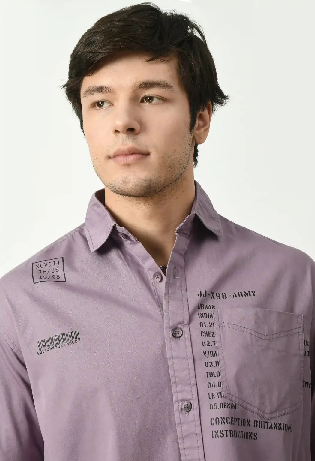 Purple Twill Urban Shirt