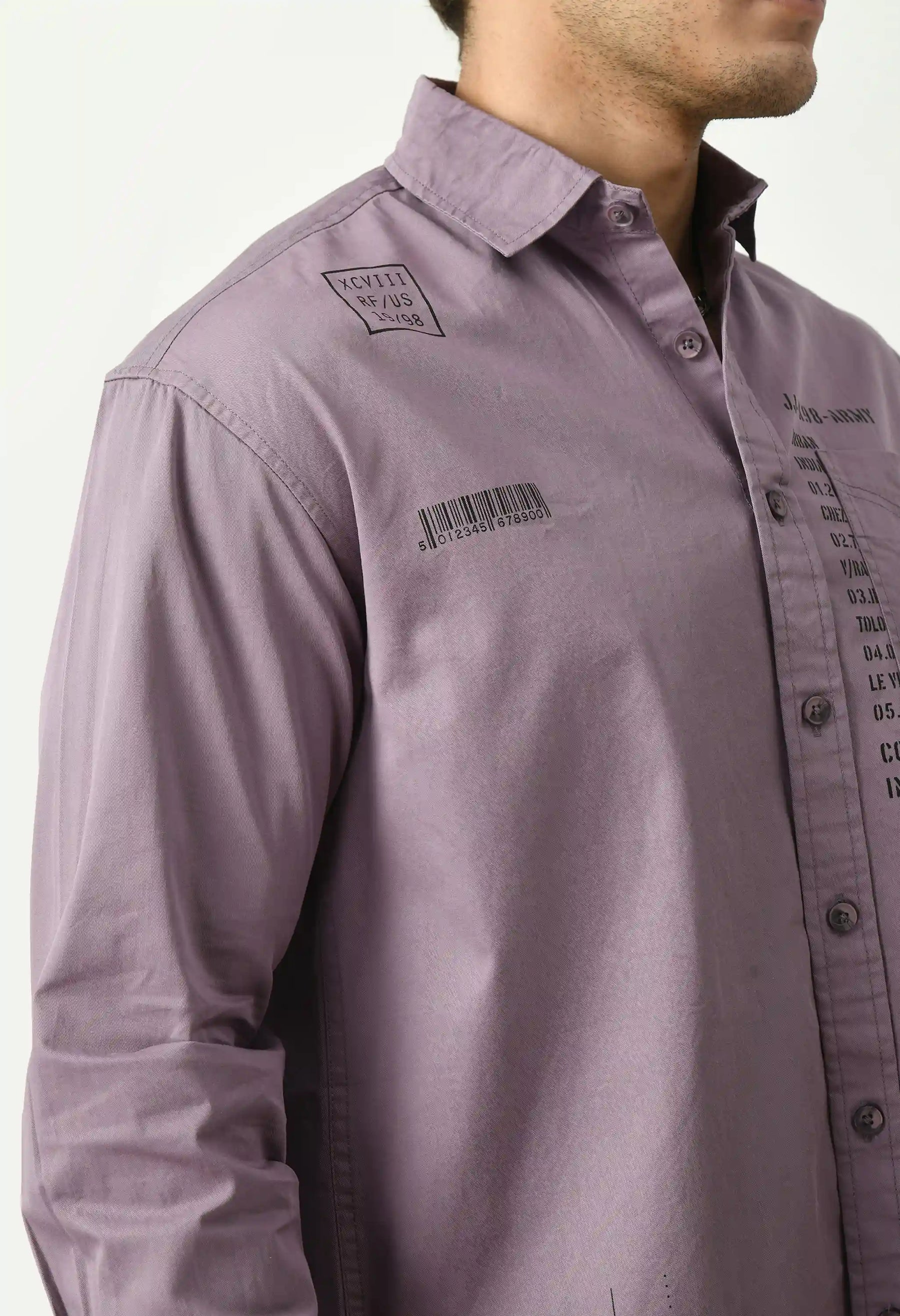 Purple Twill Urban Shirt