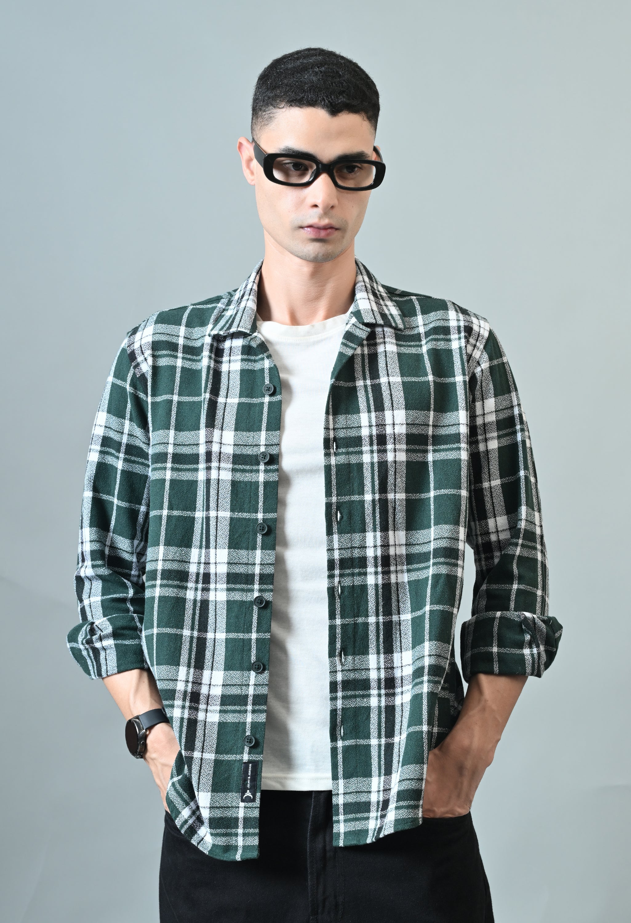 Bloom State Green Check Shirt