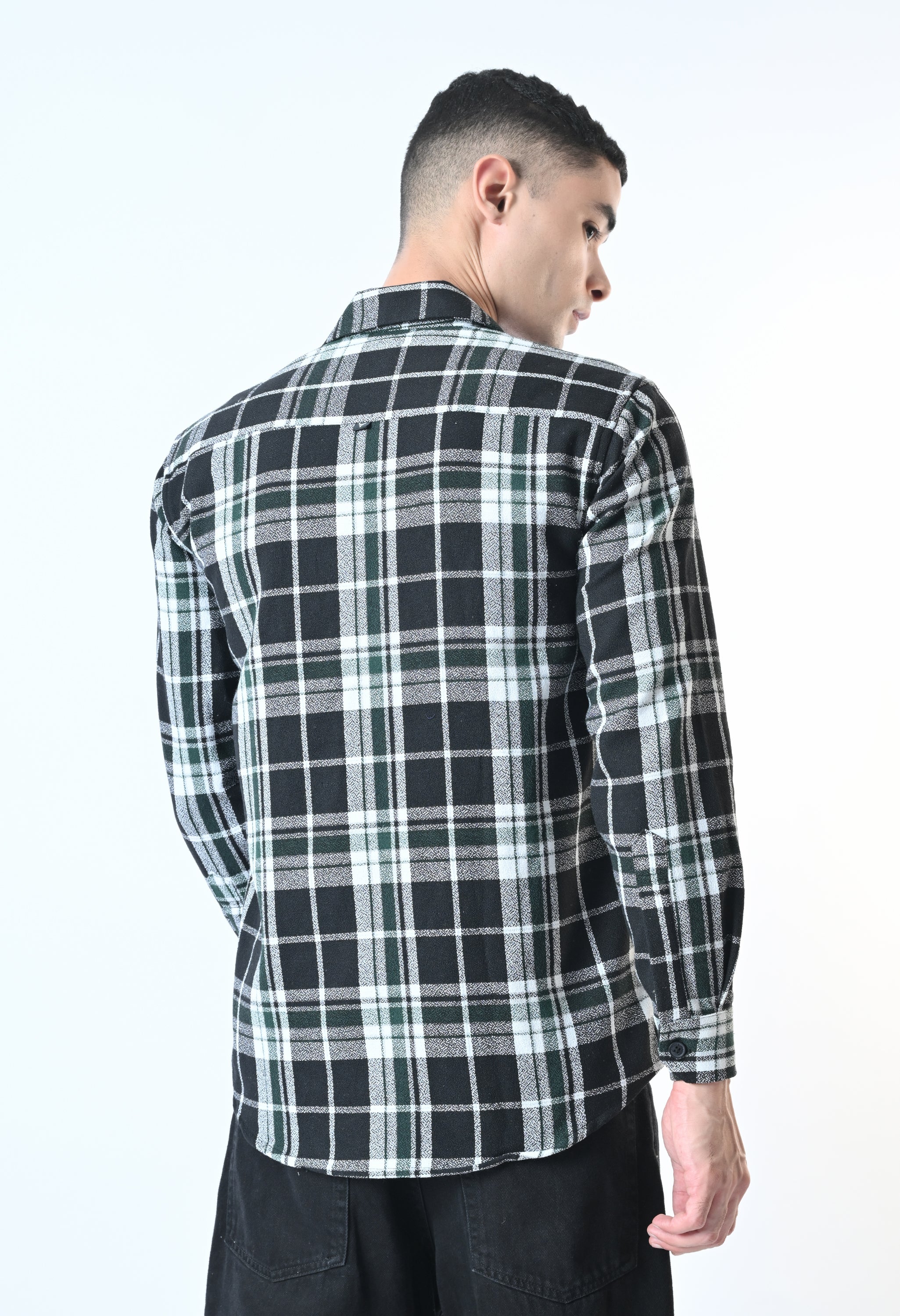 Bloom State Dark Green Check Shirt