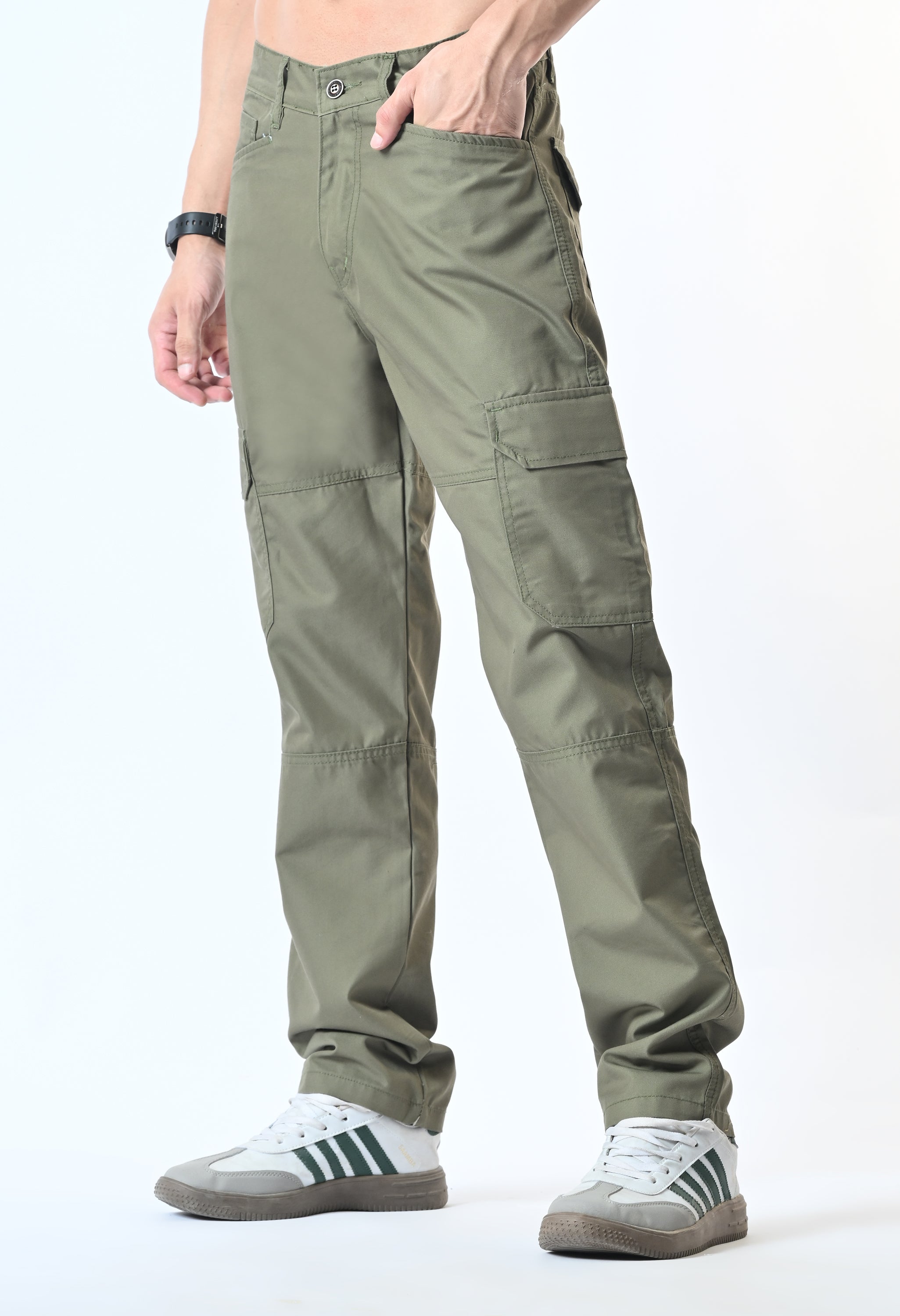 Harlow Hues Green Cotton Cargo