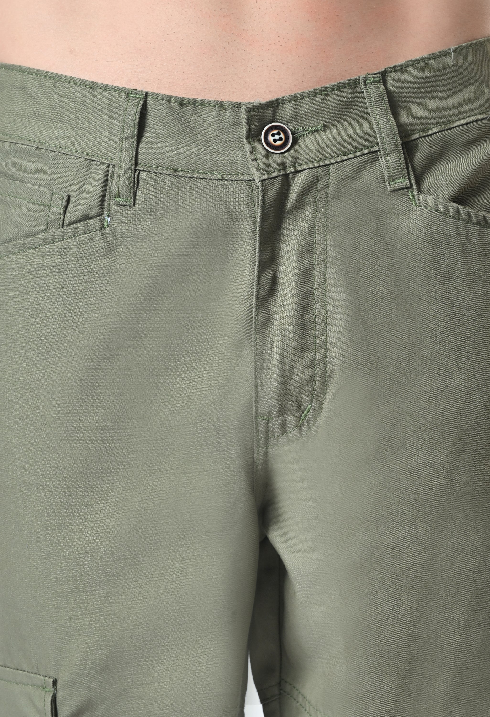 Harlow Hues Green Cotton Cargo