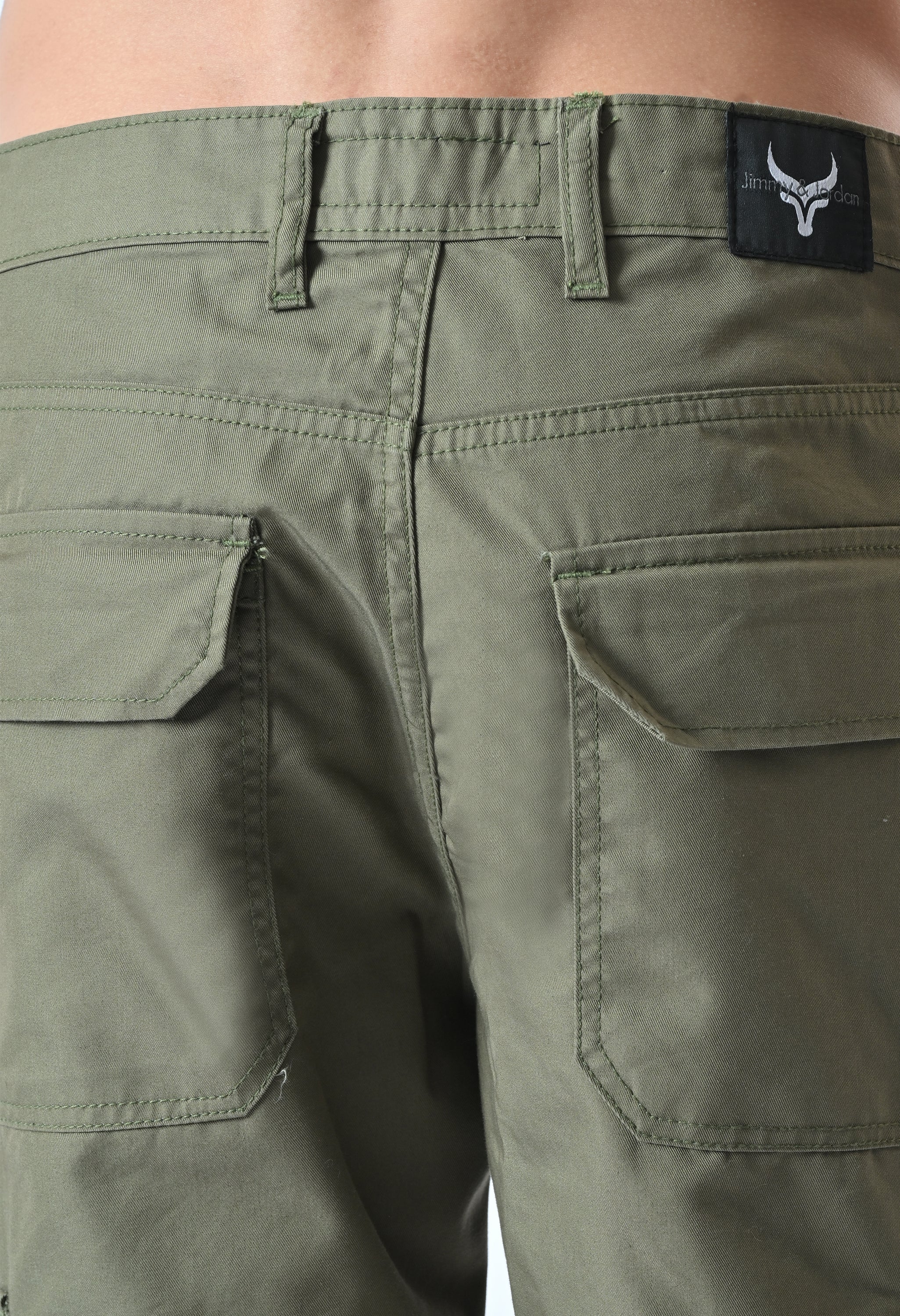 Harlow Hues Green Cotton Cargo
