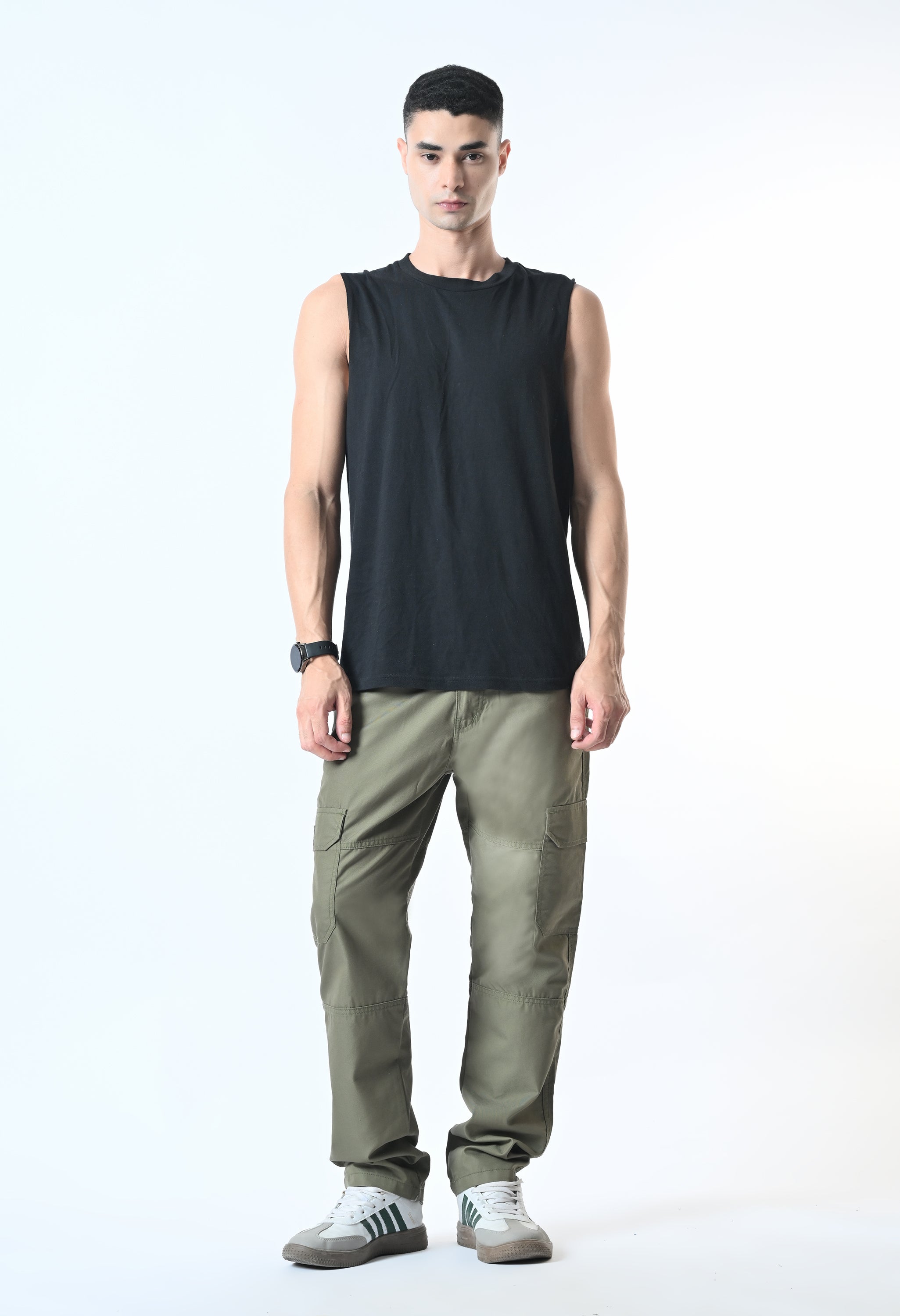 Harlow Hues Green Cotton Cargo