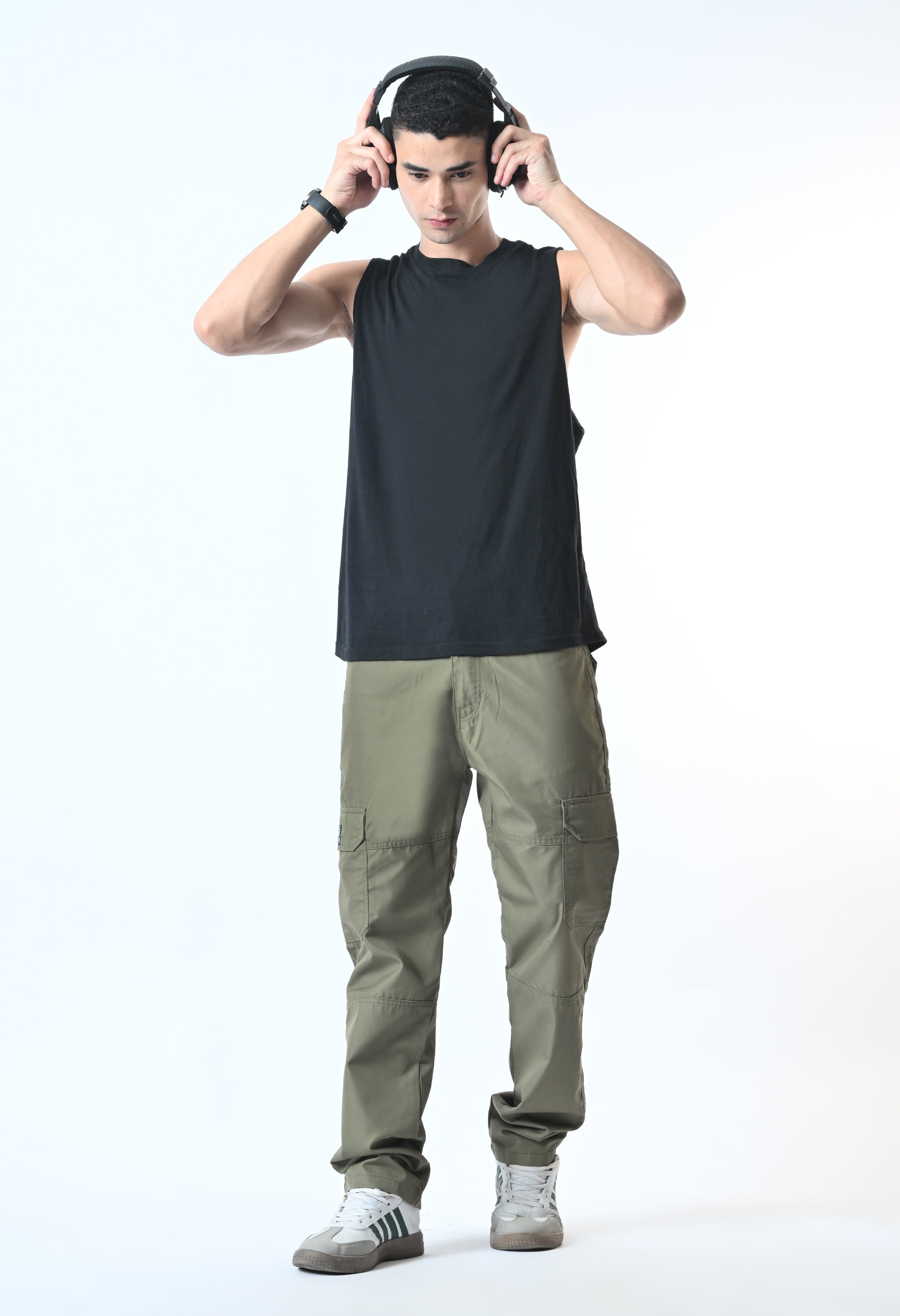 Harlow Hues Green Cotton Cargo