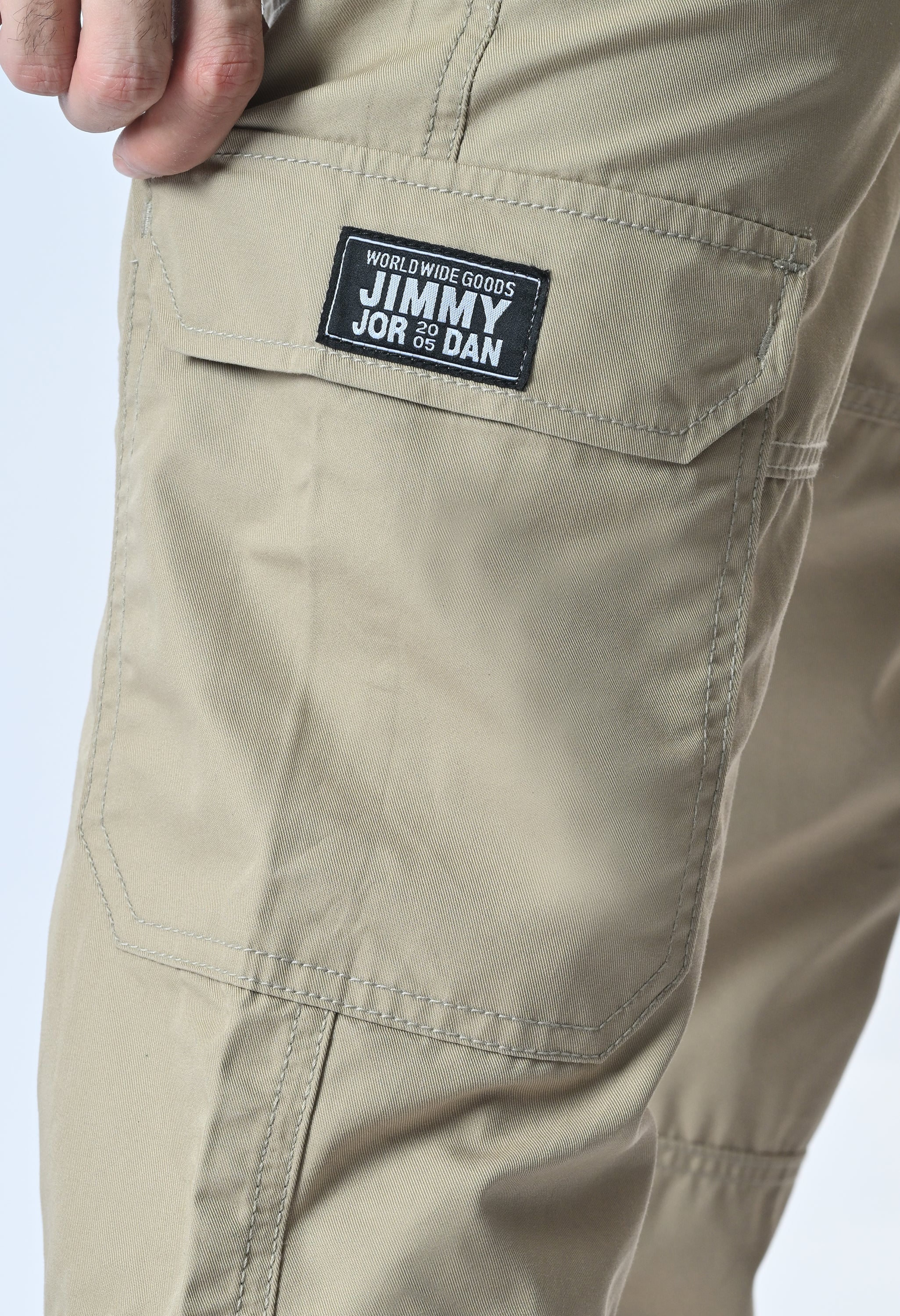 Harlow Hues Beige Cotton Cargo