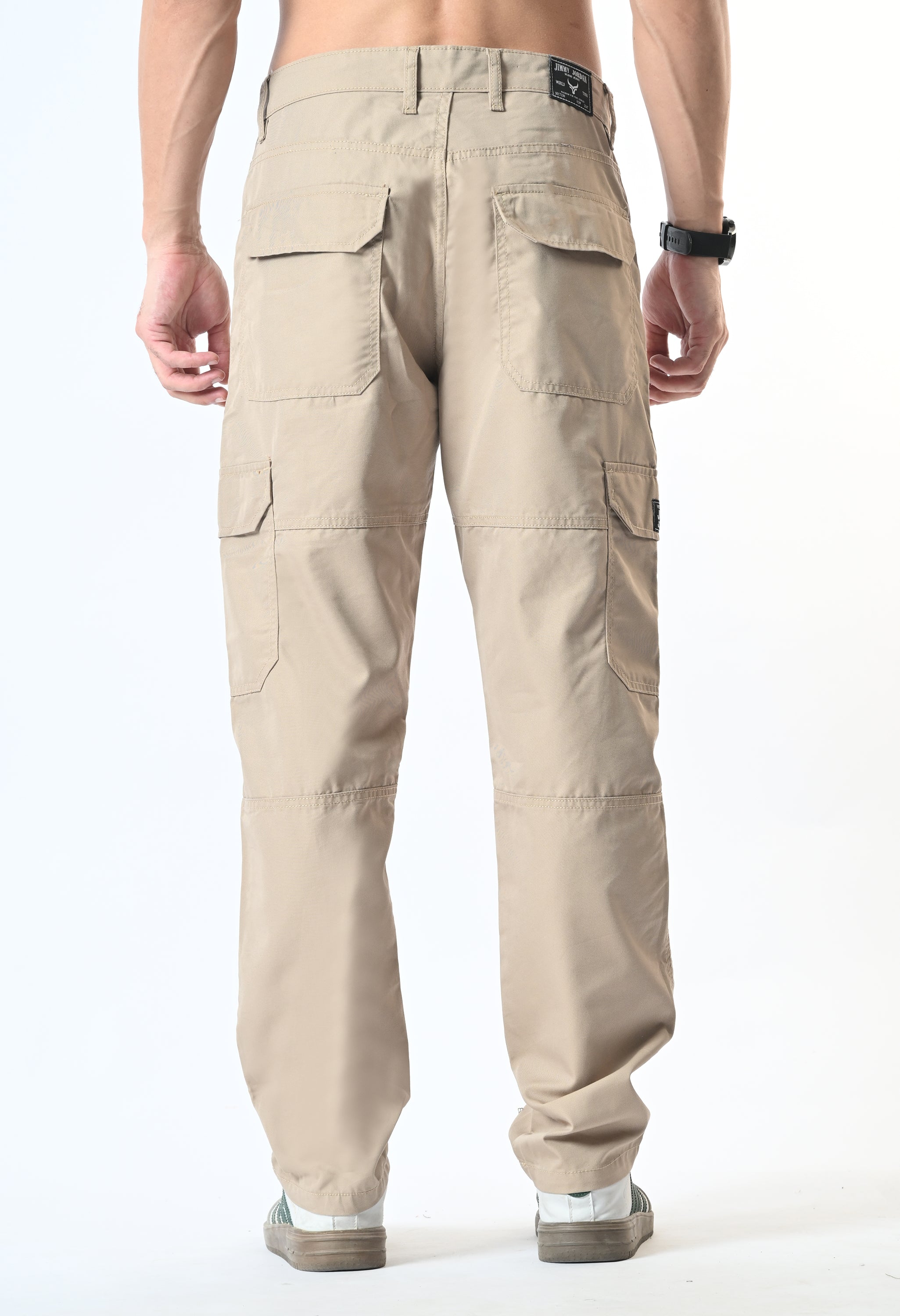 Harlow Hues Tan Cotton Cargo