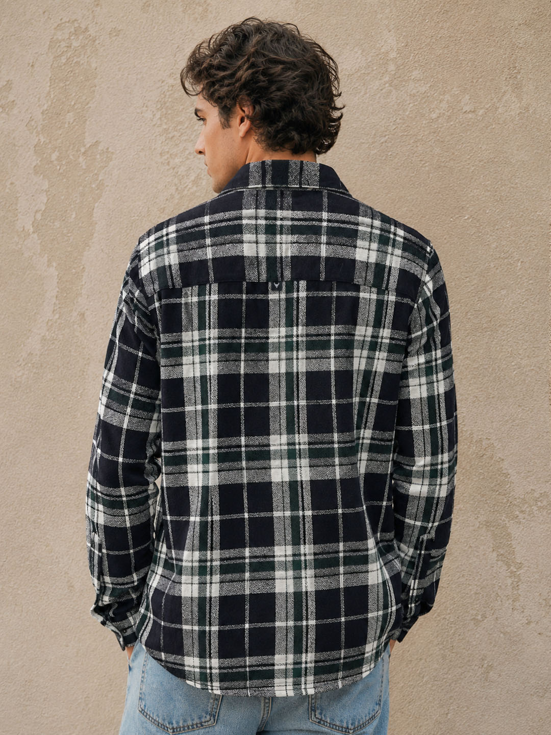 Bloom State Dark Green Check Shirt