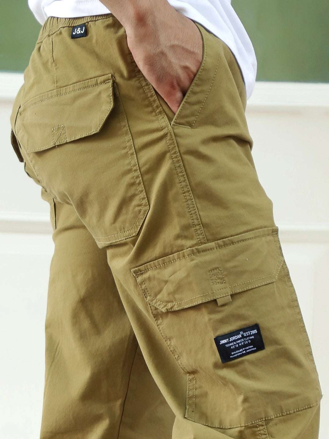 Bull Wears Mustard Cotton Cargo