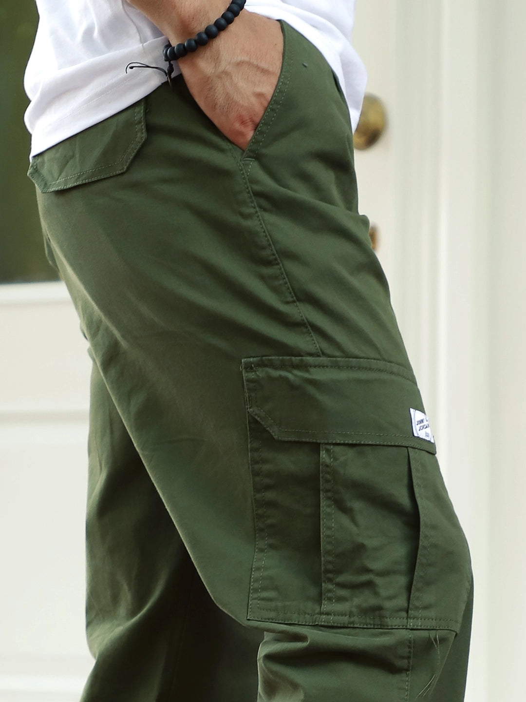 Regal Wears Dark Green Cotton Cargo