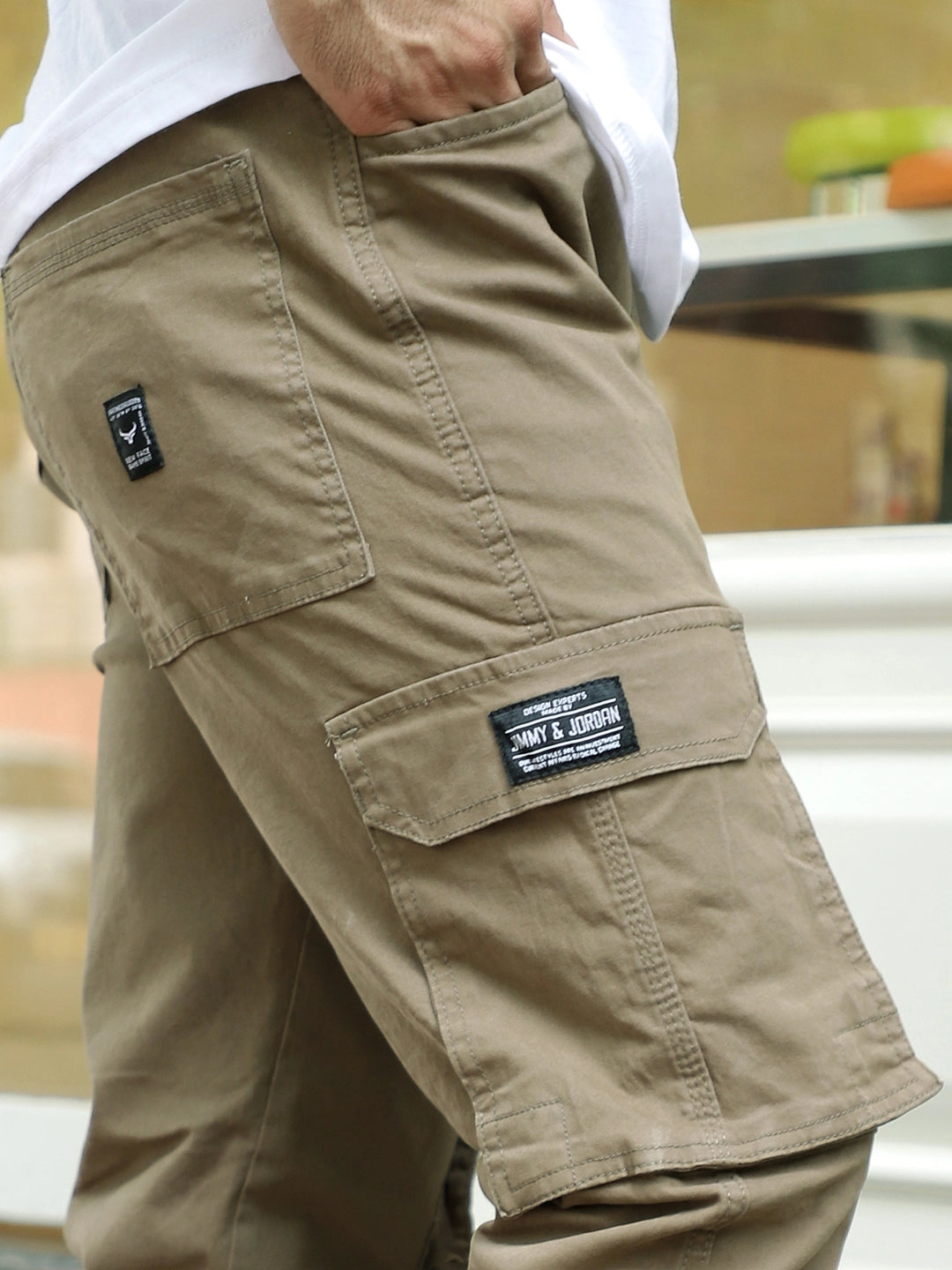 Tarnor Amber Brown Cotton Cargo