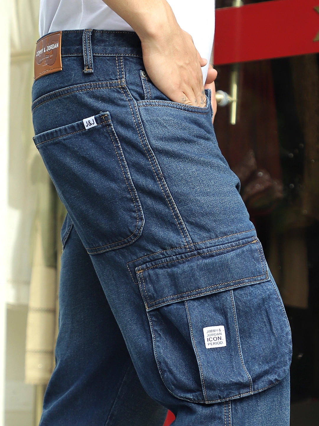 Driftwood Oxford Blue Denim Cargo