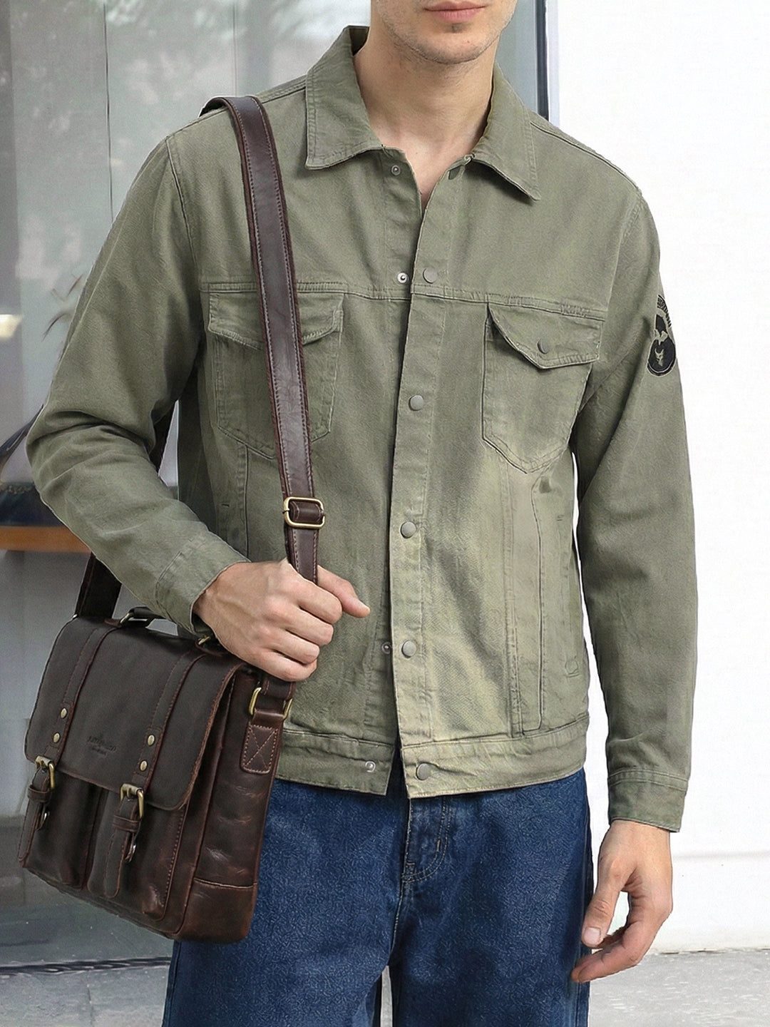 Somerset Styles Mint Green Denim Jacket Pro