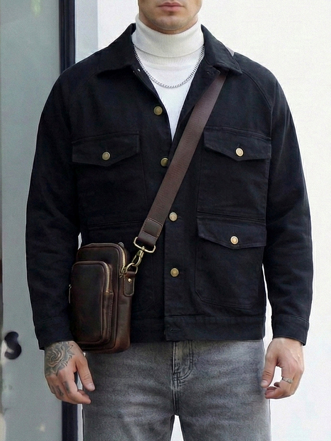 Prime Sculpt Black 4 Pocket Denim Jacket