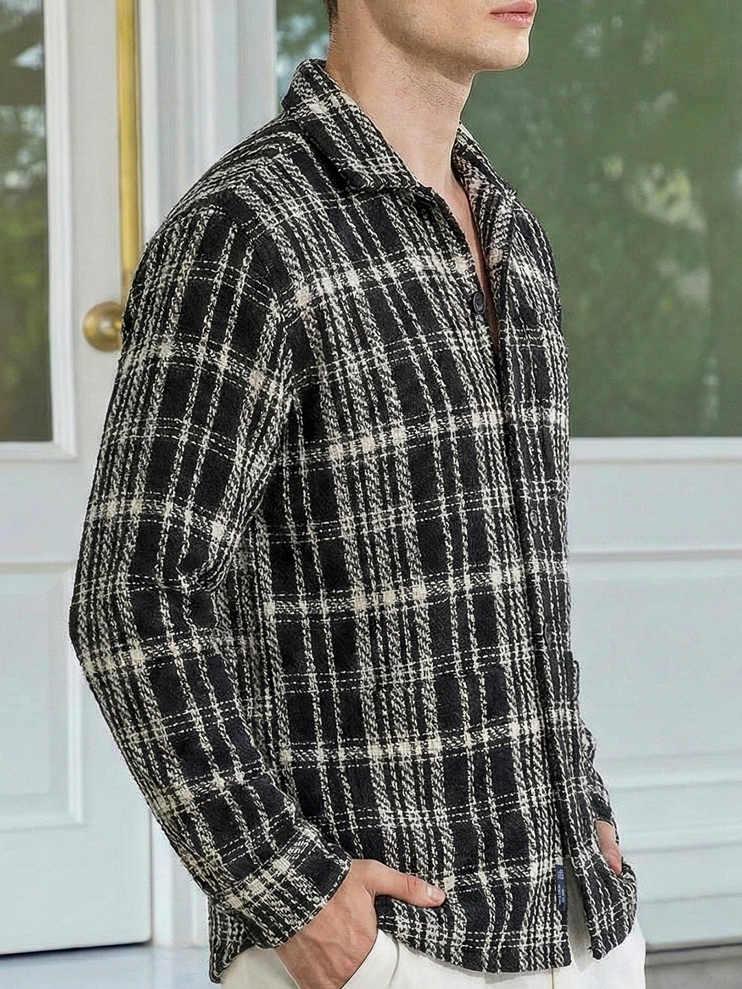 Dockside Black Check Shacket