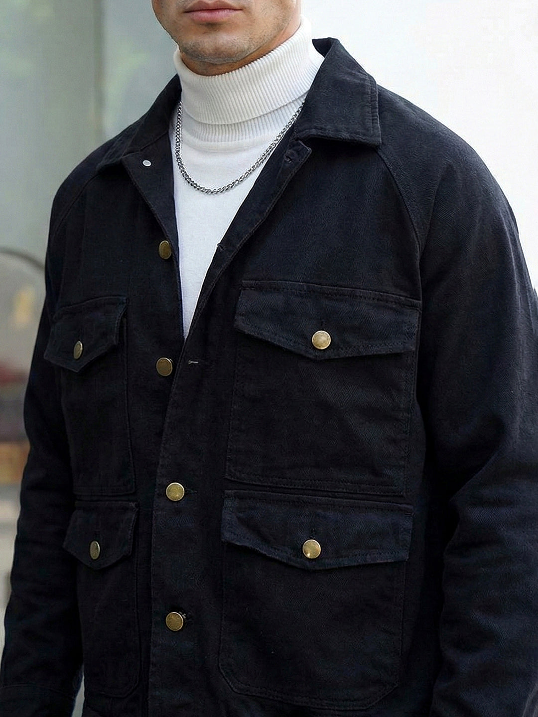 Prime Sculpt Black 4 Pocket Denim Jacket