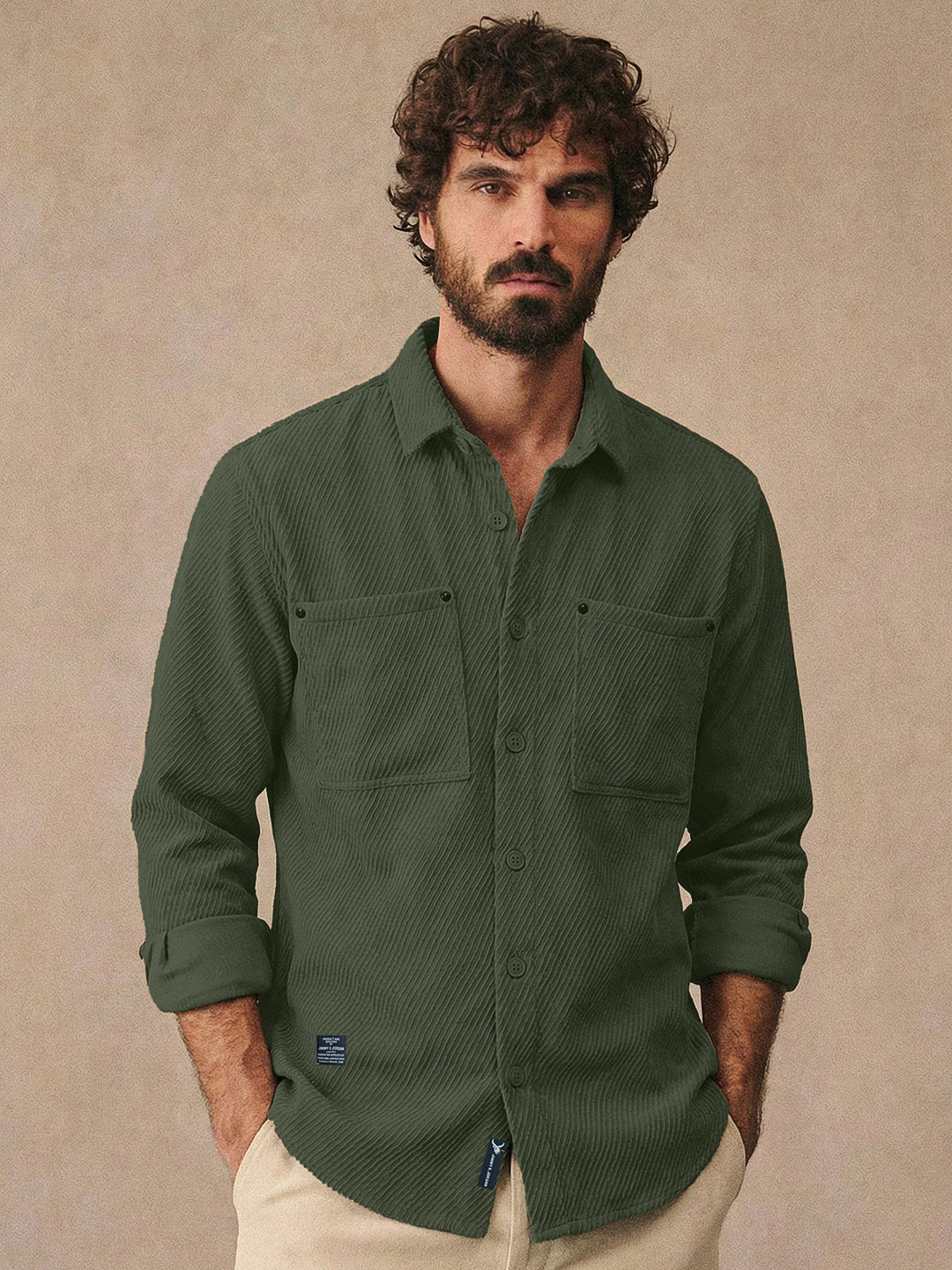 Ashridge Olive Full Sleeve Shirt