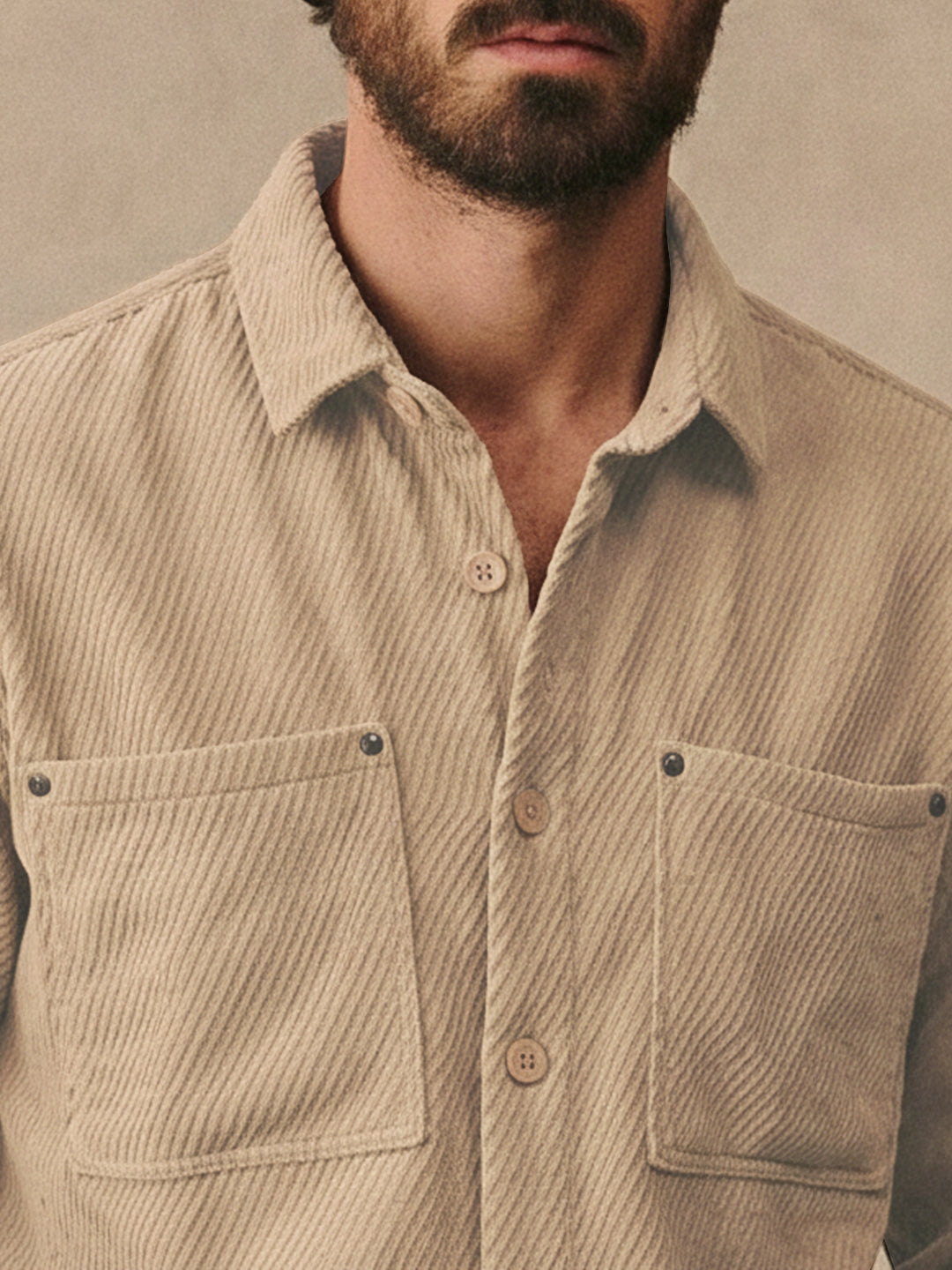 Ashridge Beige Full Sleeve Shirt