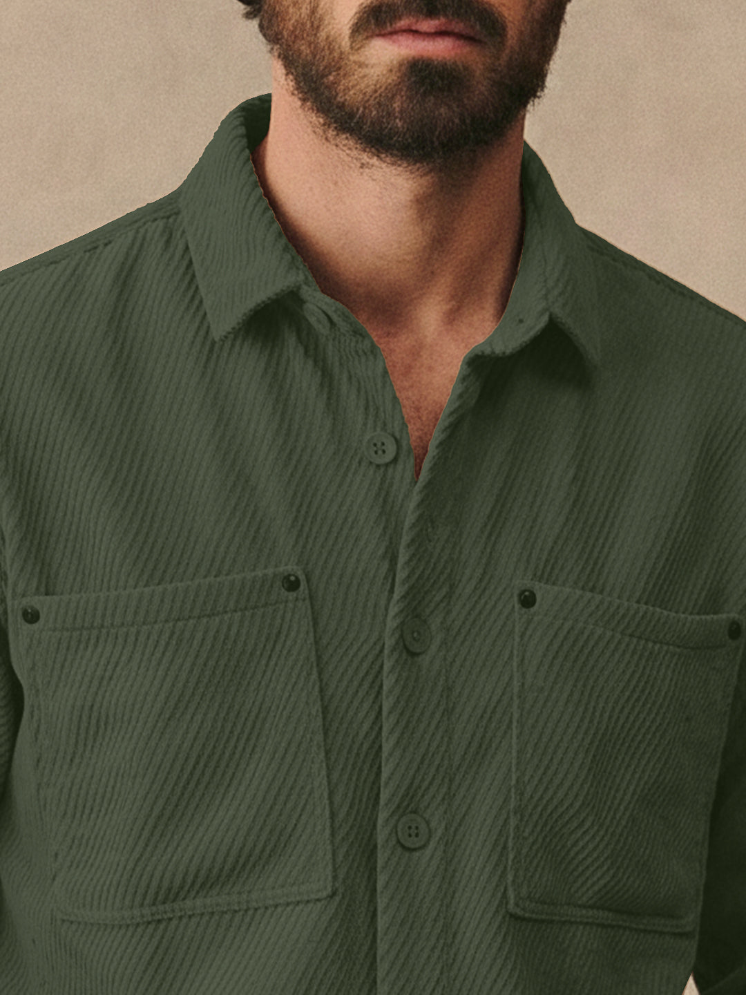 Ashridge Olive Full Sleeve Shirt