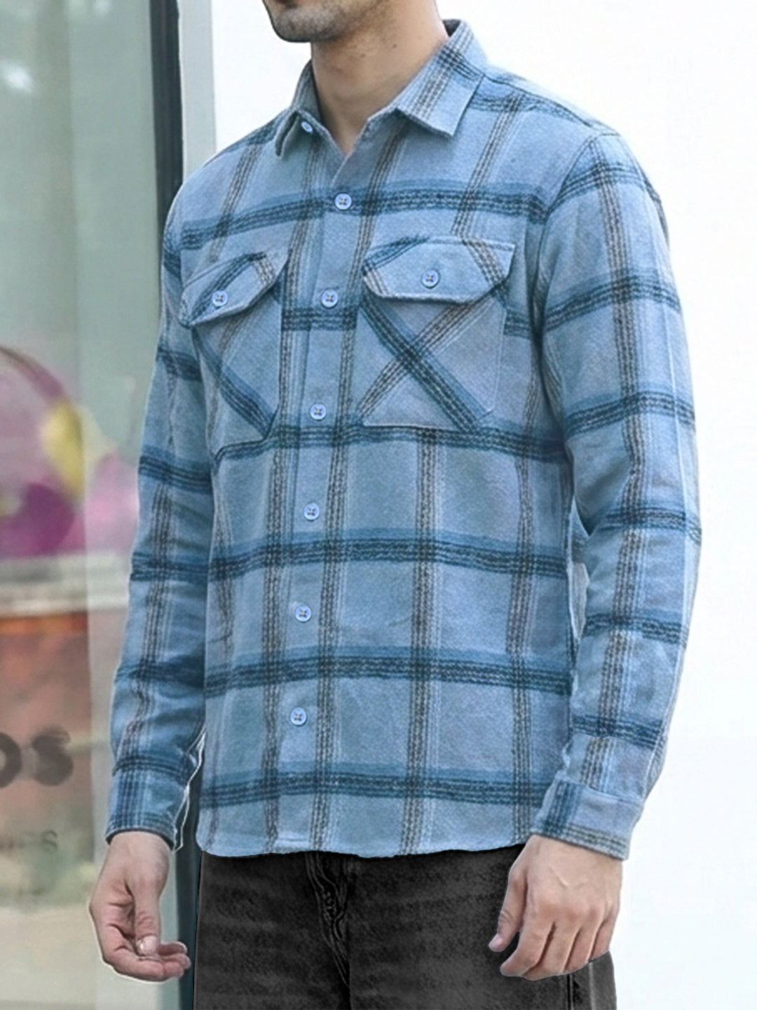 Daytona Sapphire Check Full Sleeve Shirt