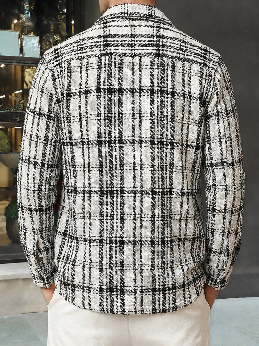 Dockside White Check Shacket