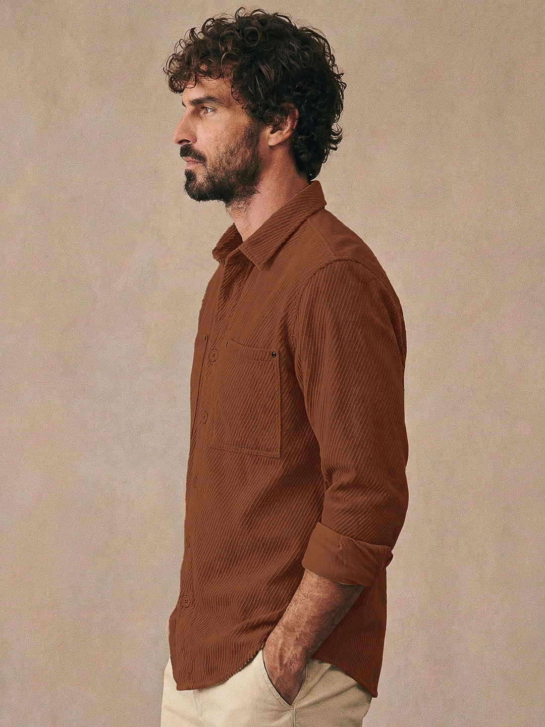 Ashridge Brown Full Sleeve Shirt