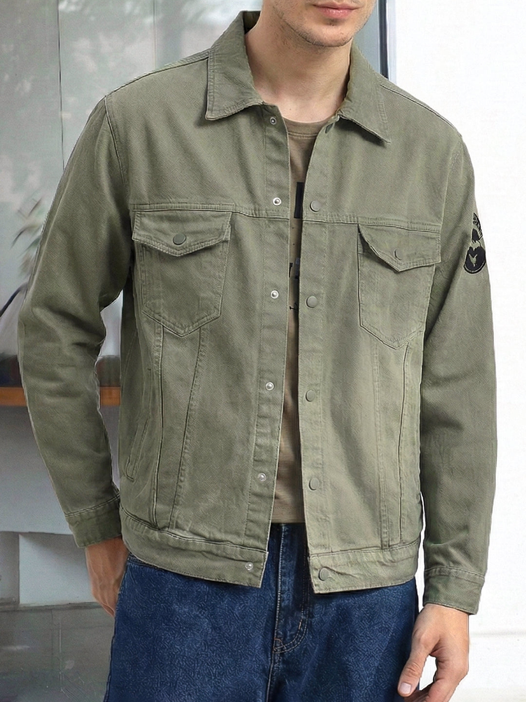 Somerset Styles Mint Green Denim Jacket Pro