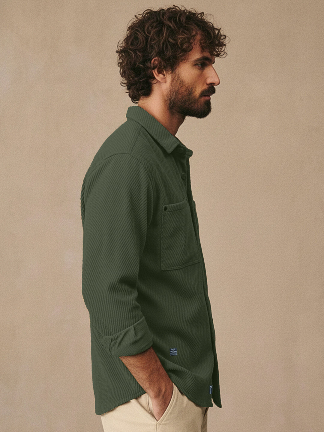 Ashridge Olive Full Sleeve Shirt