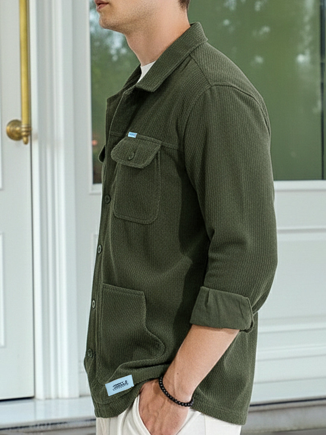 Earthcore Textured Olive Shacket