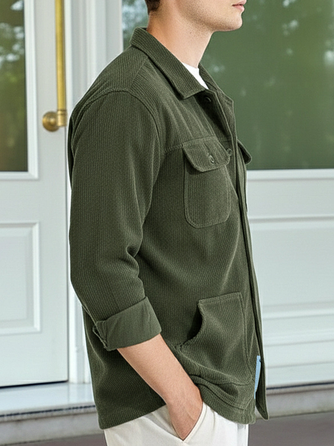 Earthcore Textured Olive Shacket