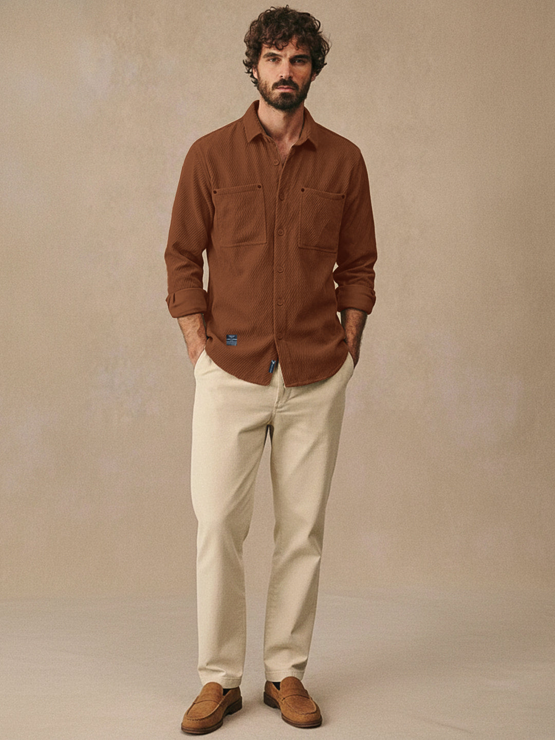 Ashridge Brown Full Sleeve Shirt