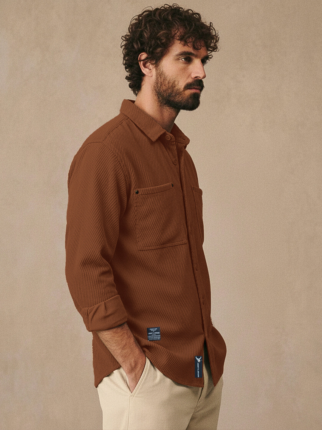 Ashridge Brown Full Sleeve Shirt