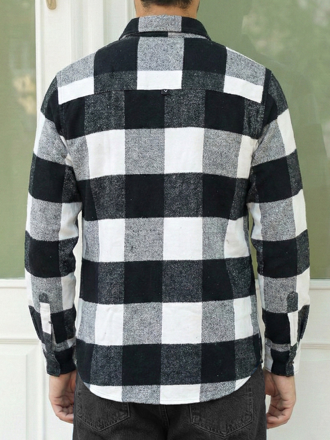 Frame Theory Grey Check Full Sleeve Shirt