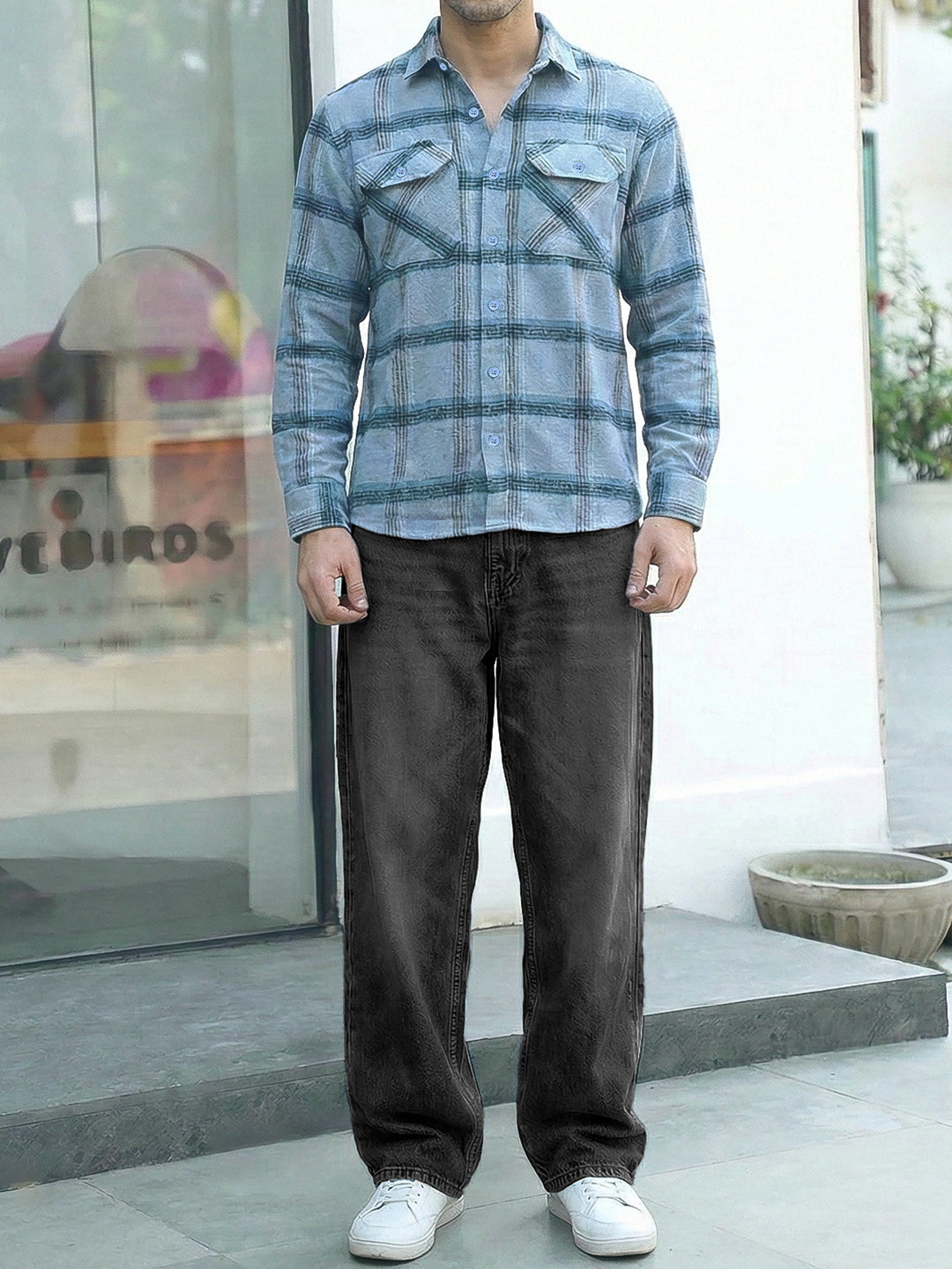 Daytona Sapphire Check Full Sleeve Shirt