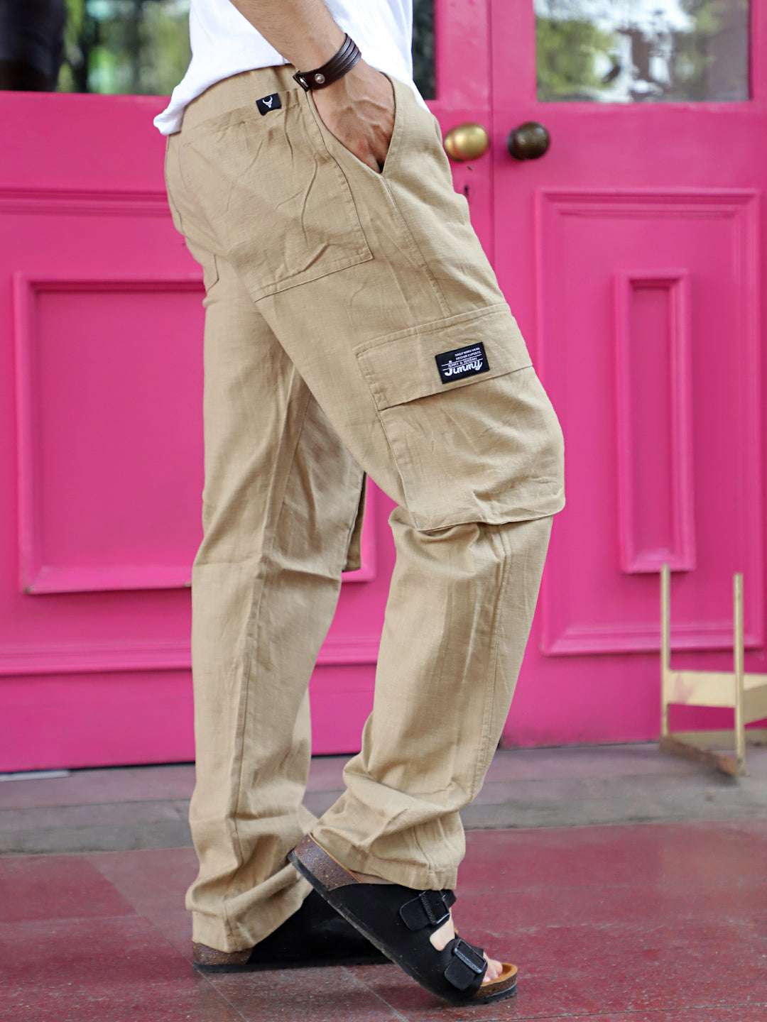 Desert Beige Linen Cargo