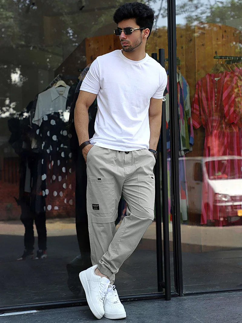 Terran Ascent Light Grey Cotton Cargo