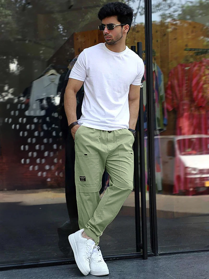 Terran Ascent Moss Green Cotton Cargo