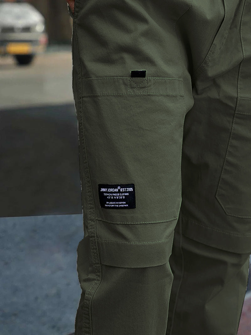 Terran Ascent Olive Cargo Pants – Durable Cotton Utility Wear