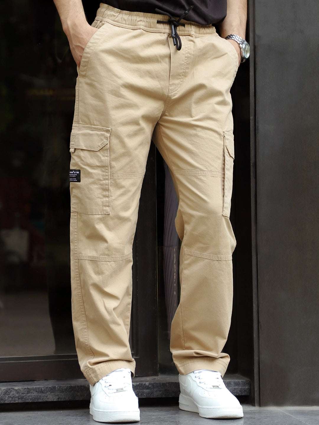 Bull Wears Beige Cotton Cargo