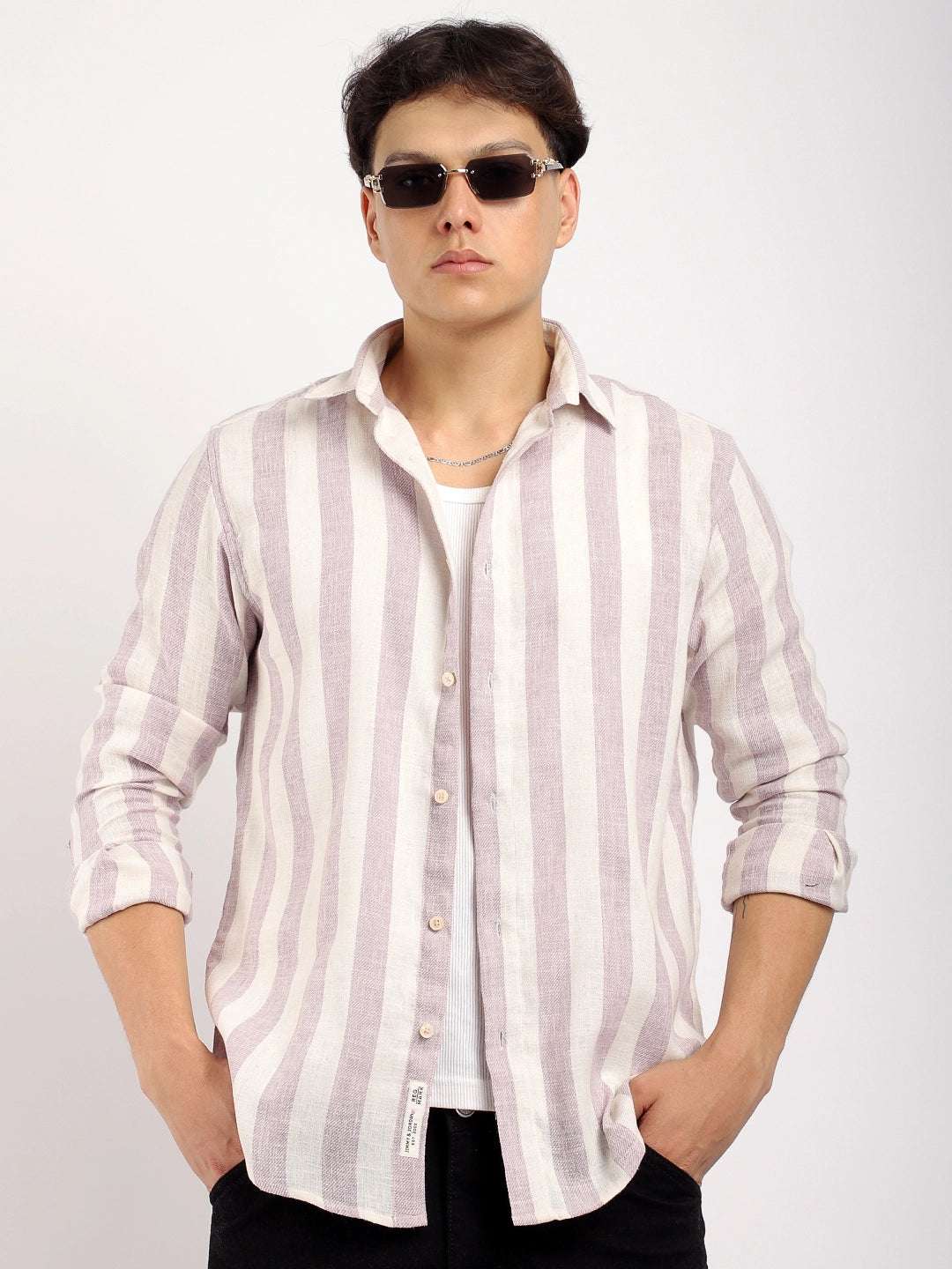 Crimson Lavender Full Sleeve Shirt